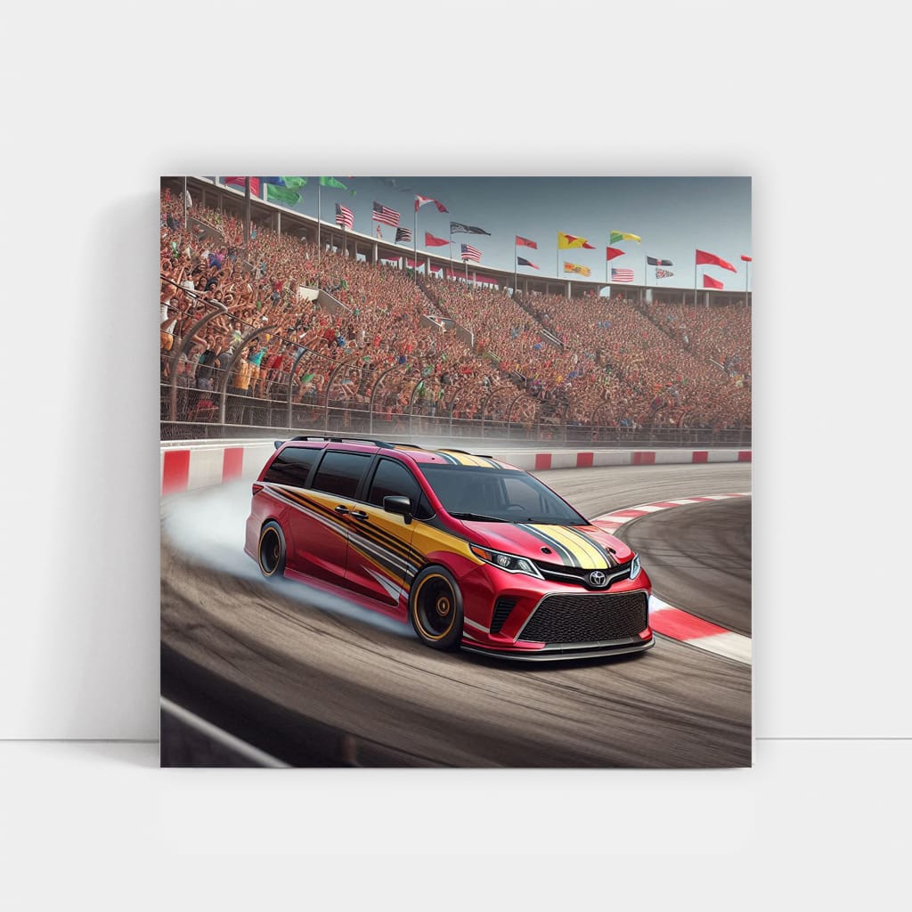 Toyota Sienna Racing on Track - Speed and Versatility