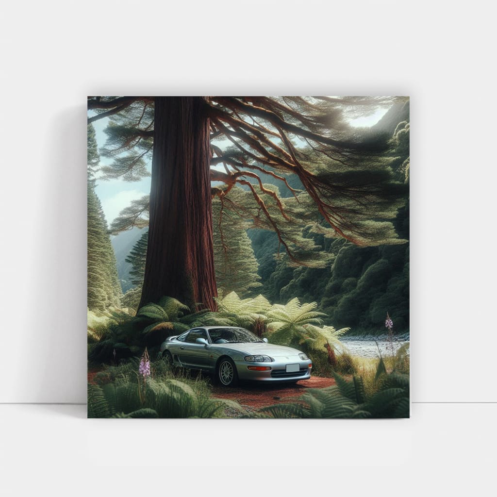 Toyota Soarer in Forest - Blend of Power and Elegance