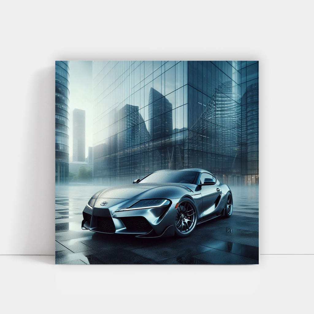 Toyota Supra in Fog - Powerful Elegance Captured