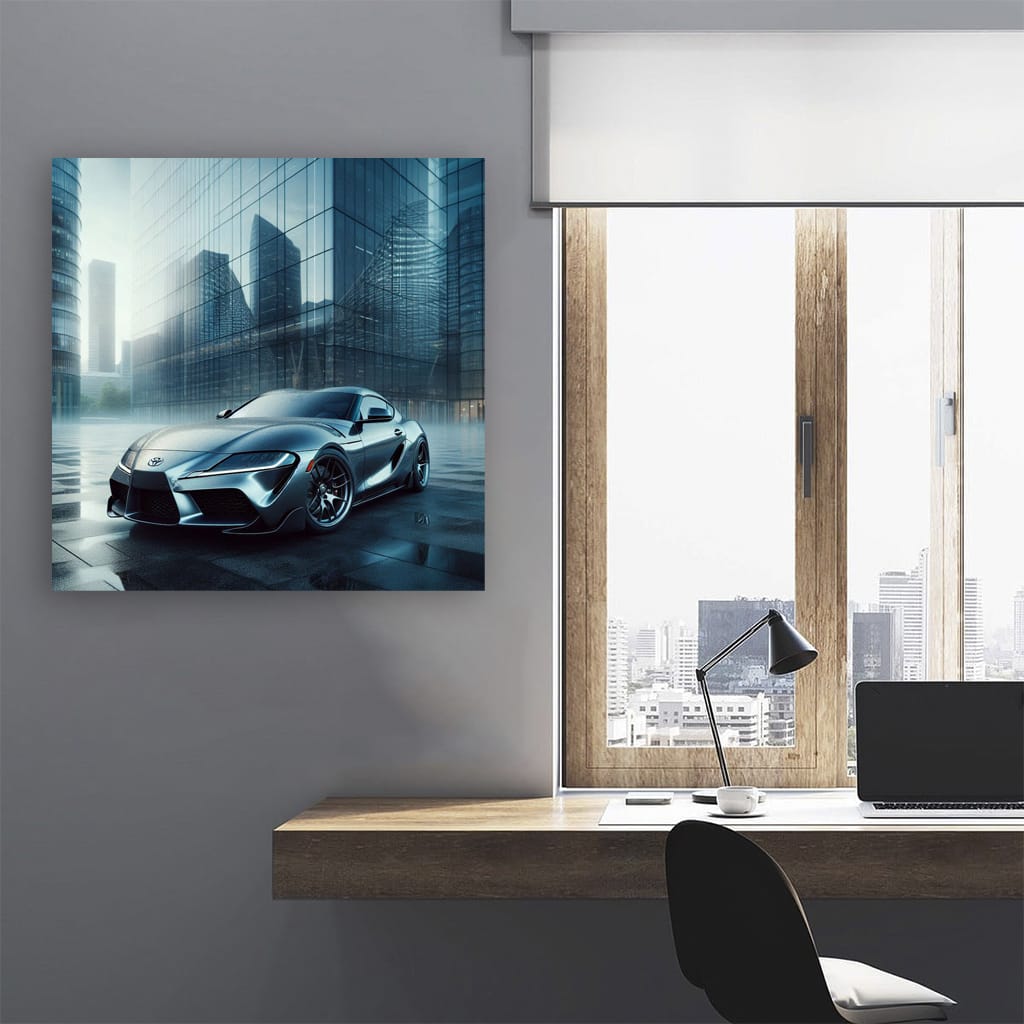 Toyota Supra Fog Wall Art