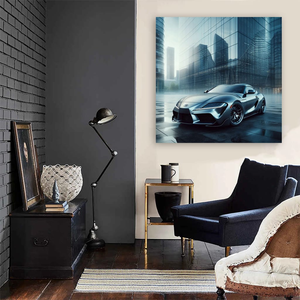 Toyota Supra Fog Wall Art