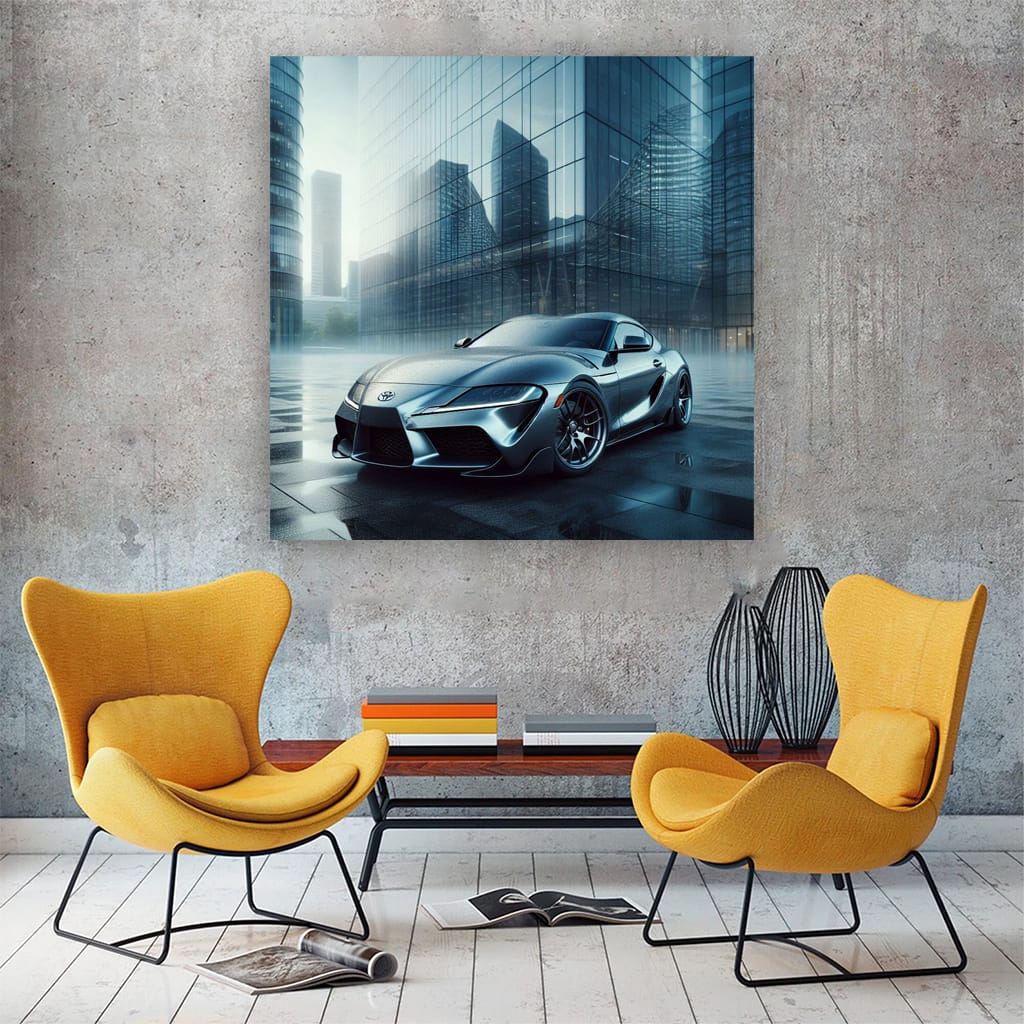 Toyota Supra Fog Wall Art