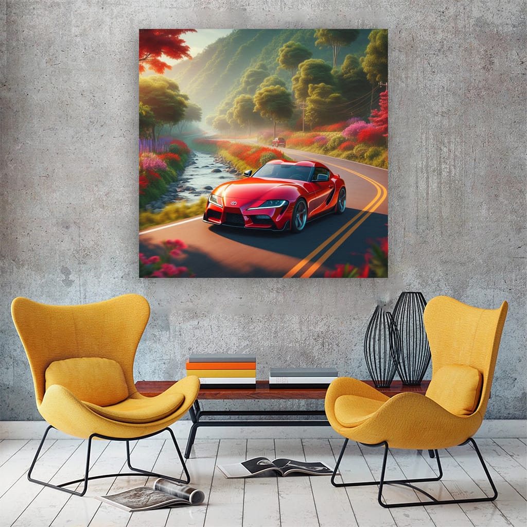 Toyota Supra Riv Wall Art