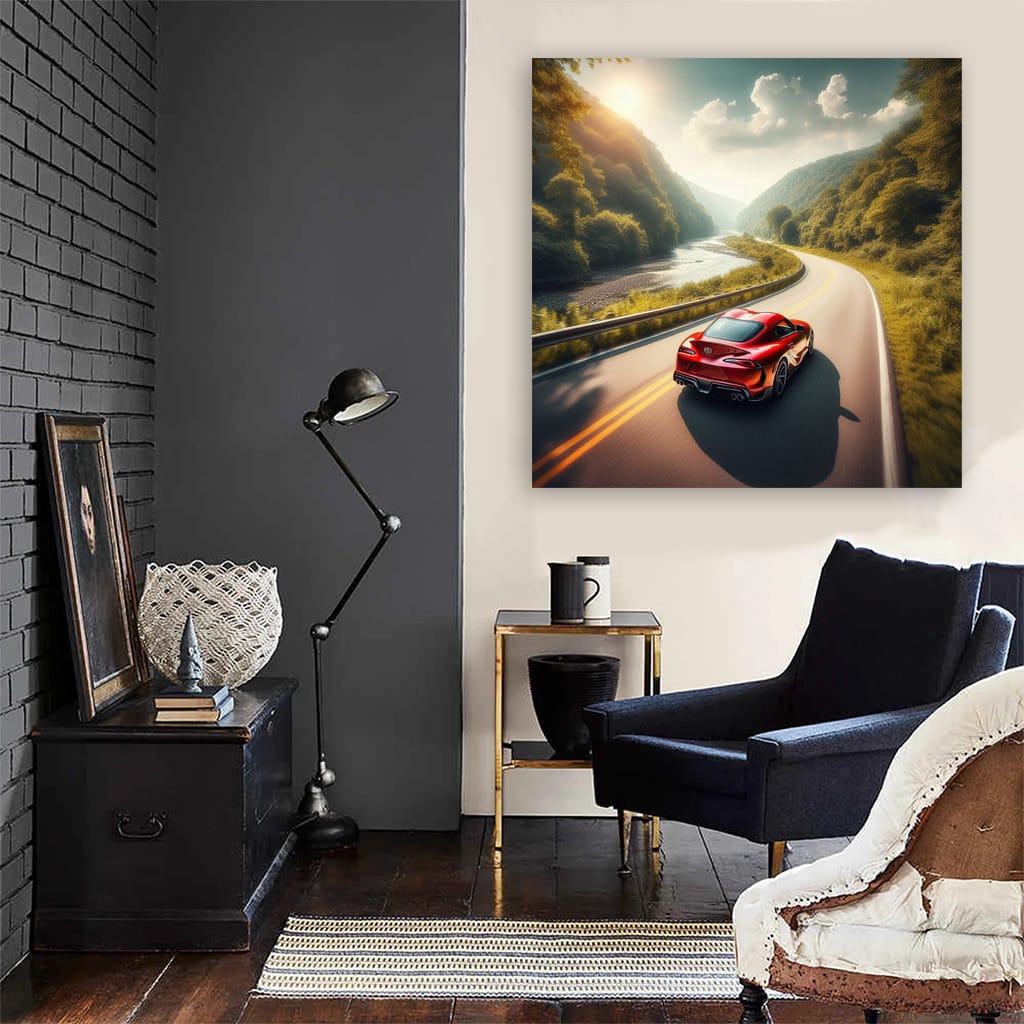 Toyota Supra by River - Iconic Sports Car Adventure