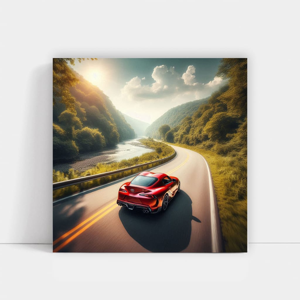 Toyota Supra by River - Iconic Sports Car Adventure