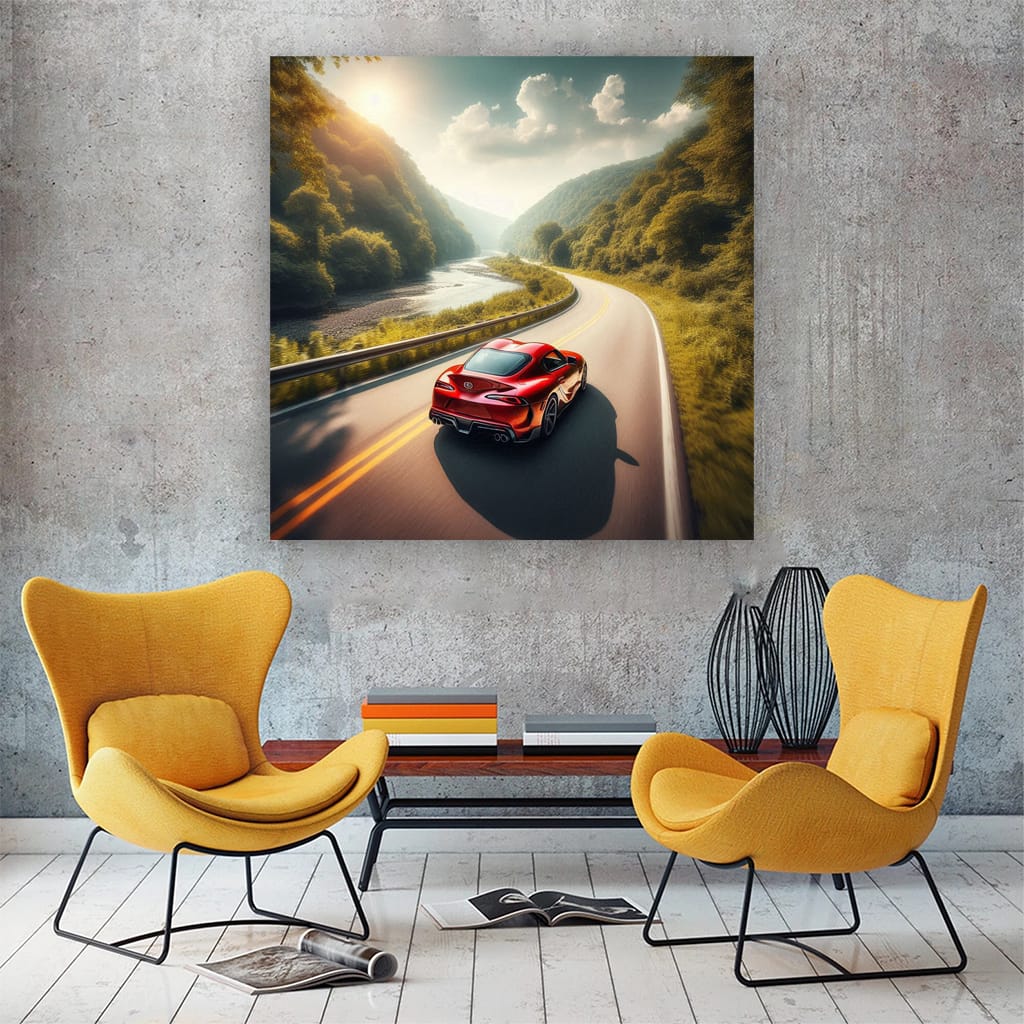 Toyota Supra River Wall Art