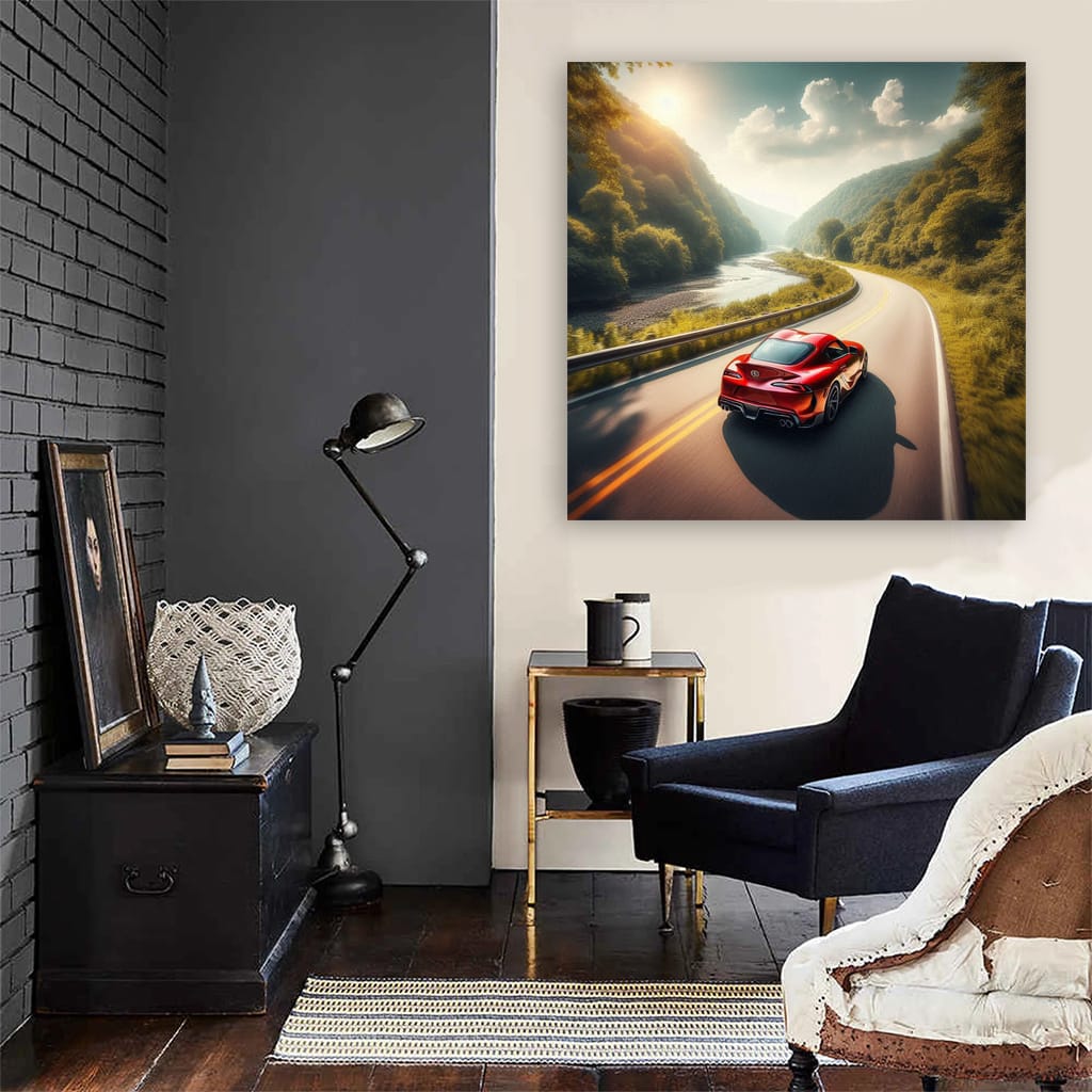 Toyota Supra River Wall Art