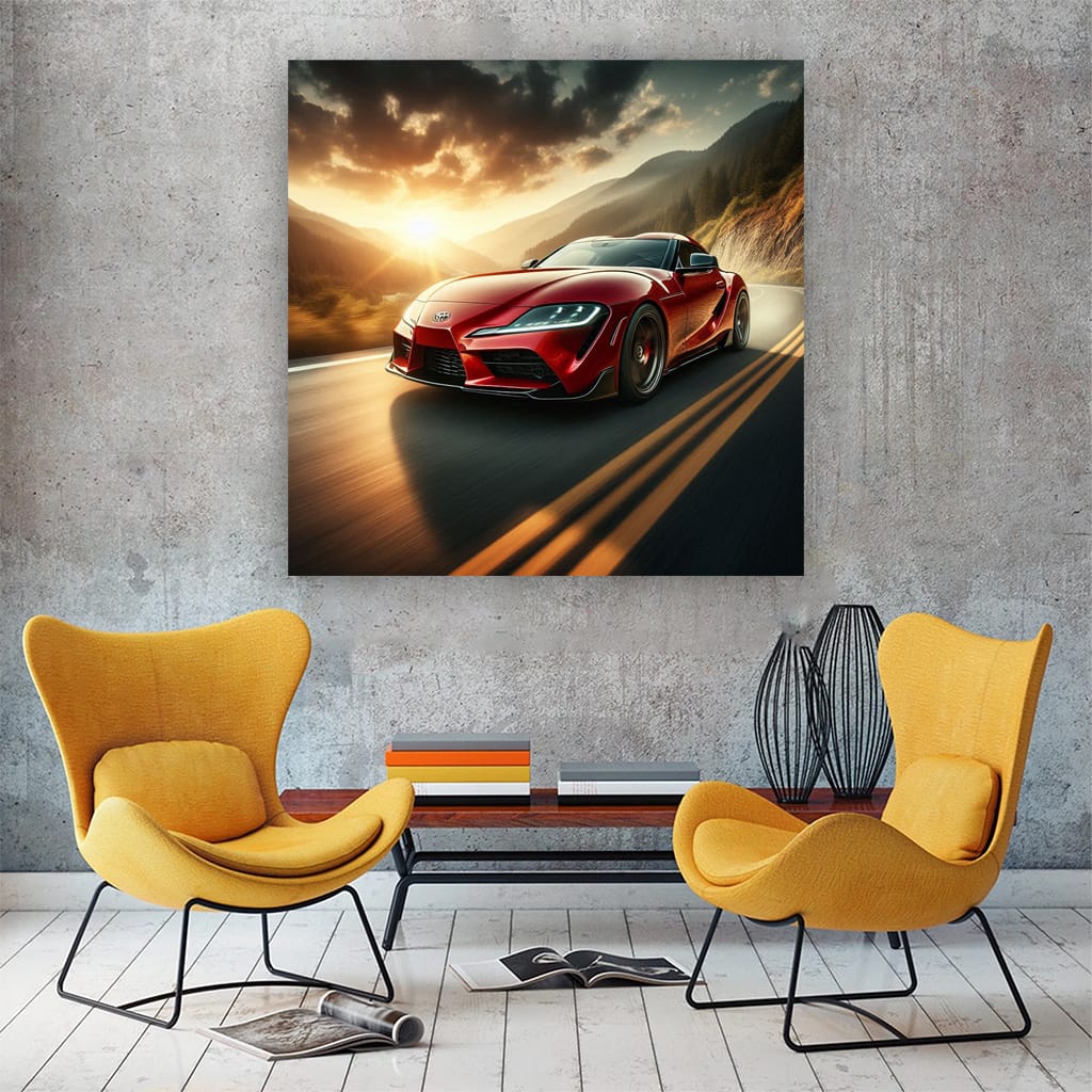 Toyota Supra Ro Wall Art