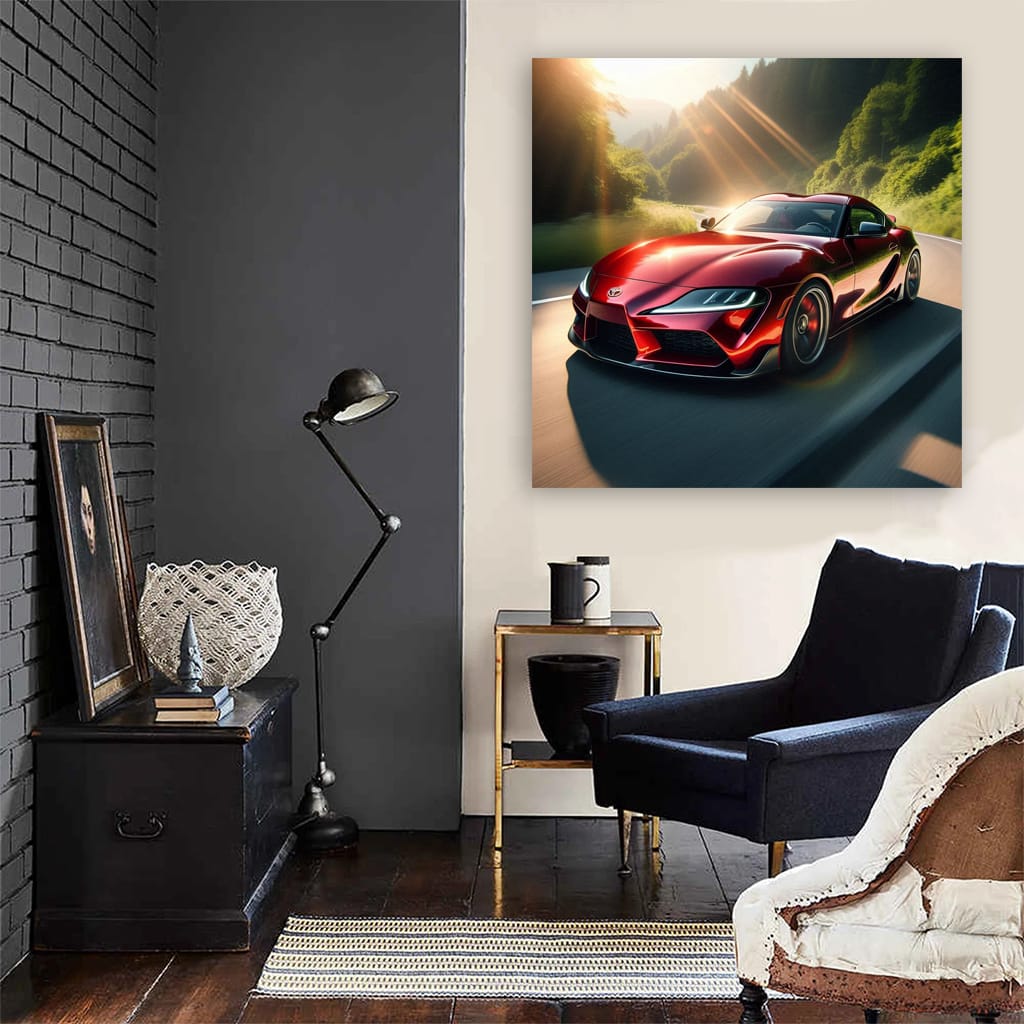 Toyota Supra Road Wall Art