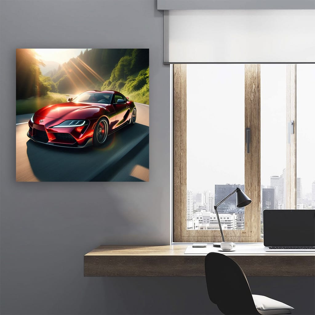 Toyota Supra Road Wall Art