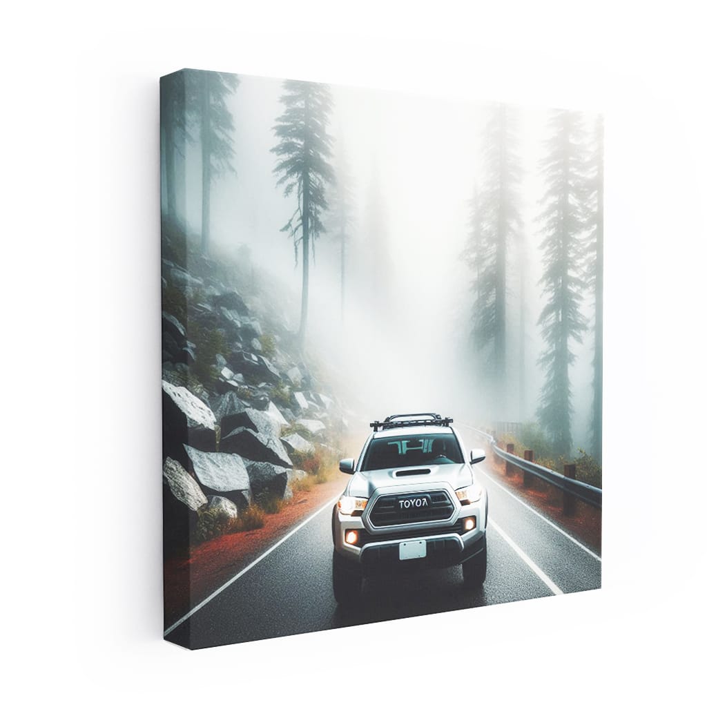 Toyota Tacoma Fog Wall Art