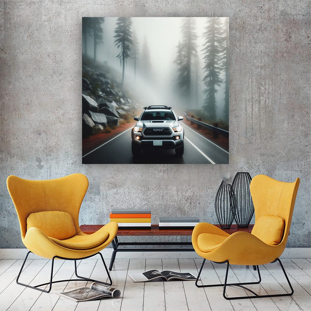 Toyota Tacoma Fog Wall Art