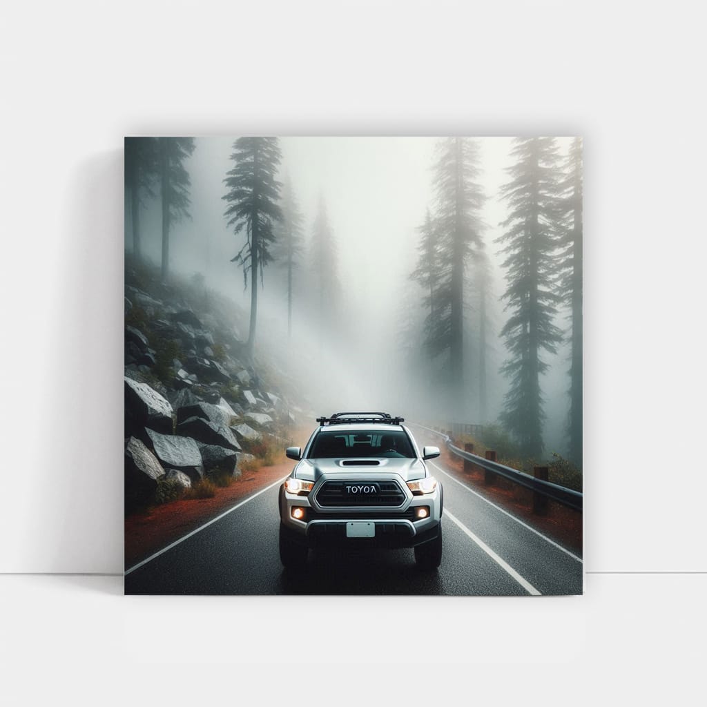 Toyota Tacoma in Fog - Rugged and Reliable Adventure