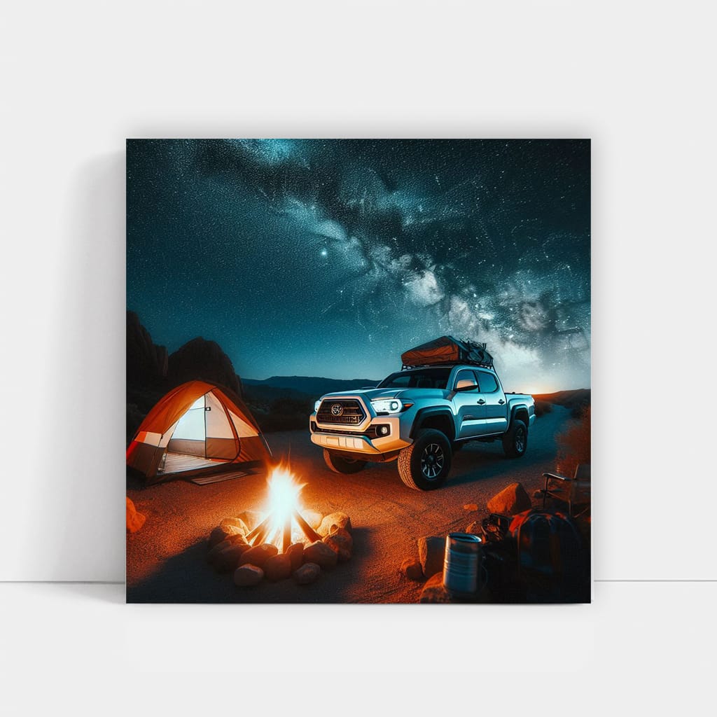 Toyota Tacoma Night Wall Art