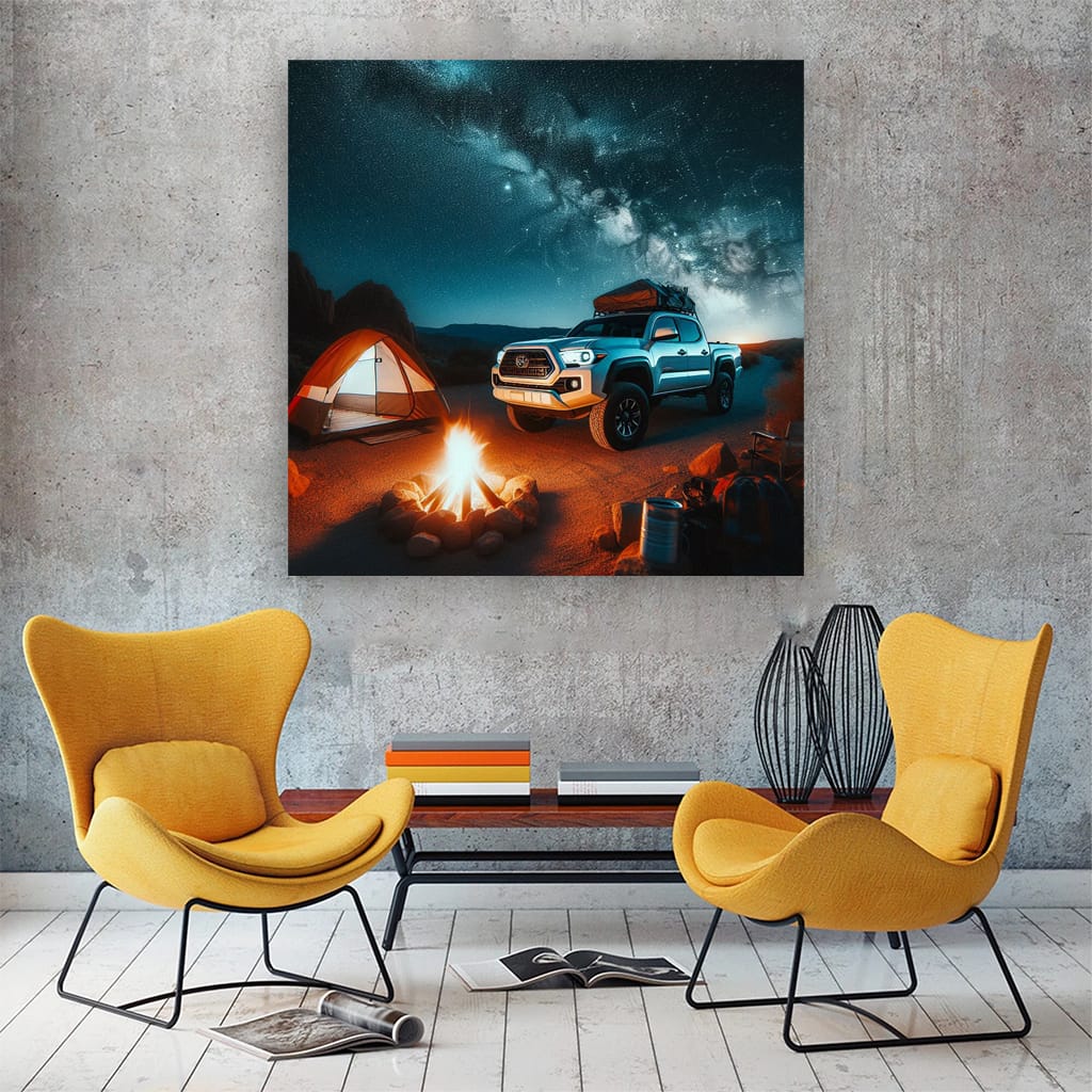 Toyota Tacoma Night Wall Art