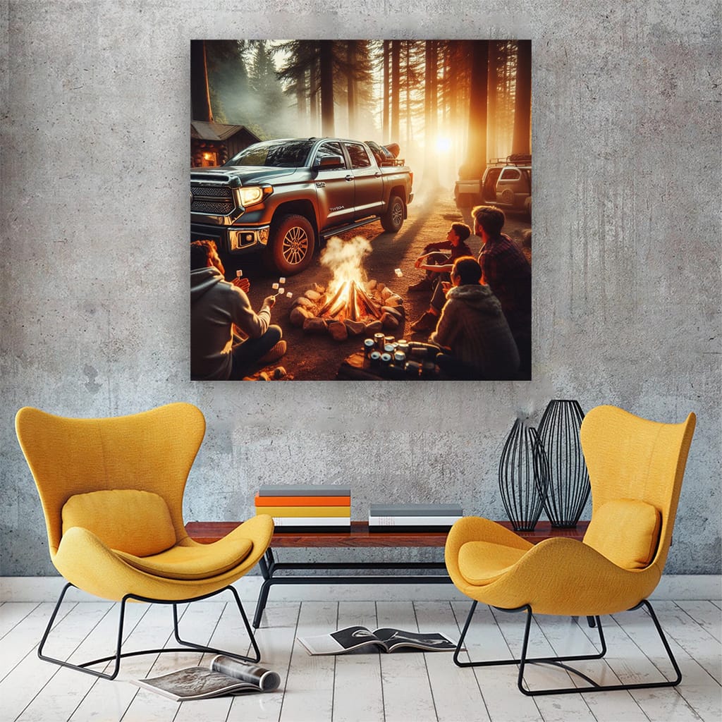 Toyota Tundra Fire Wall Art