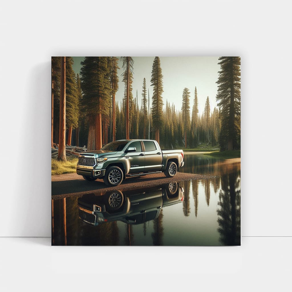 Toyota Tundra by Lake - Rugged and Reliable Adventure Truck
