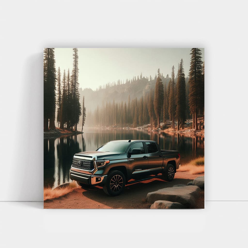 Toyota Tundra by Lake - Adventure Awaits in Every Drive