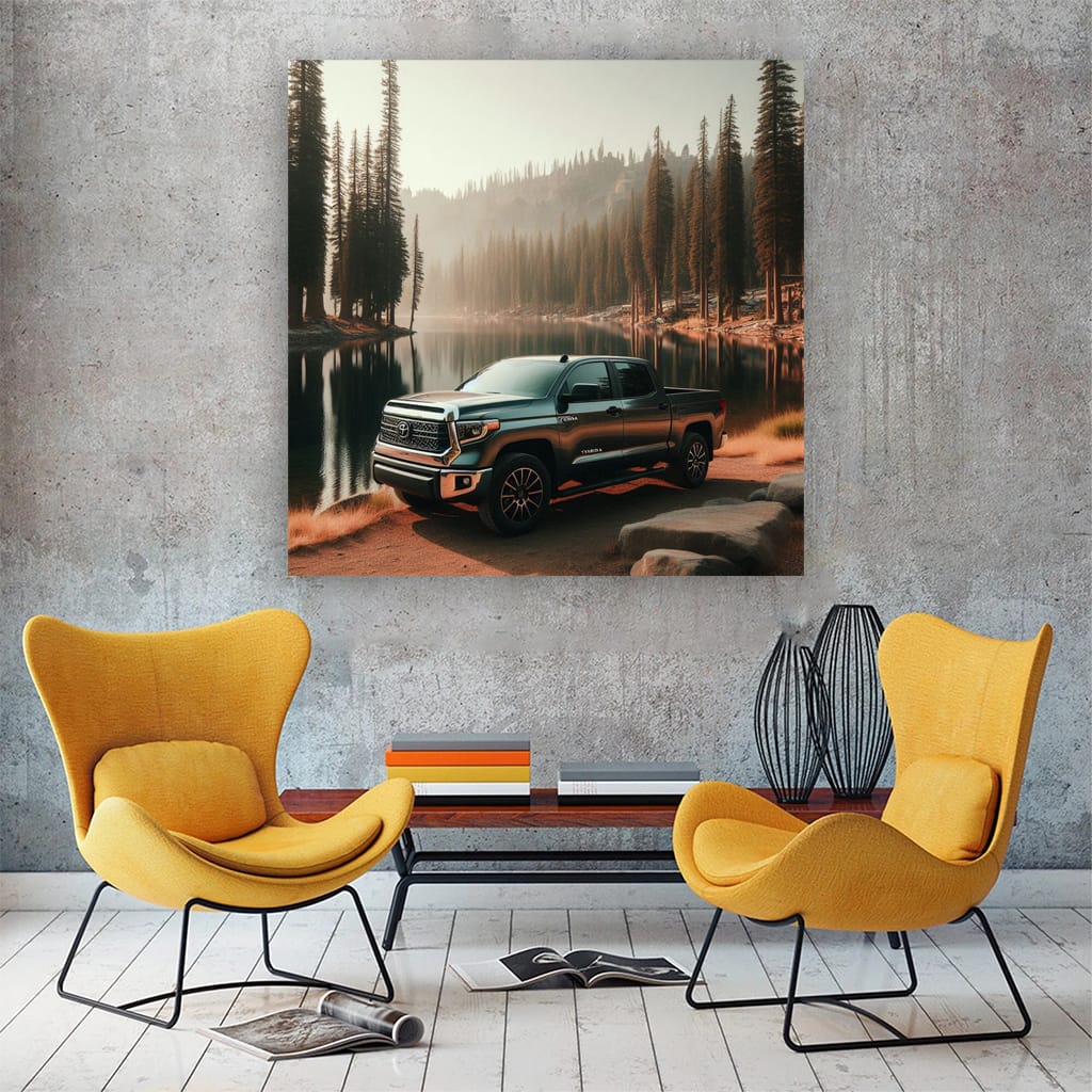 Toyota Tundra by Lake - Adventure Awaits in Every Drive