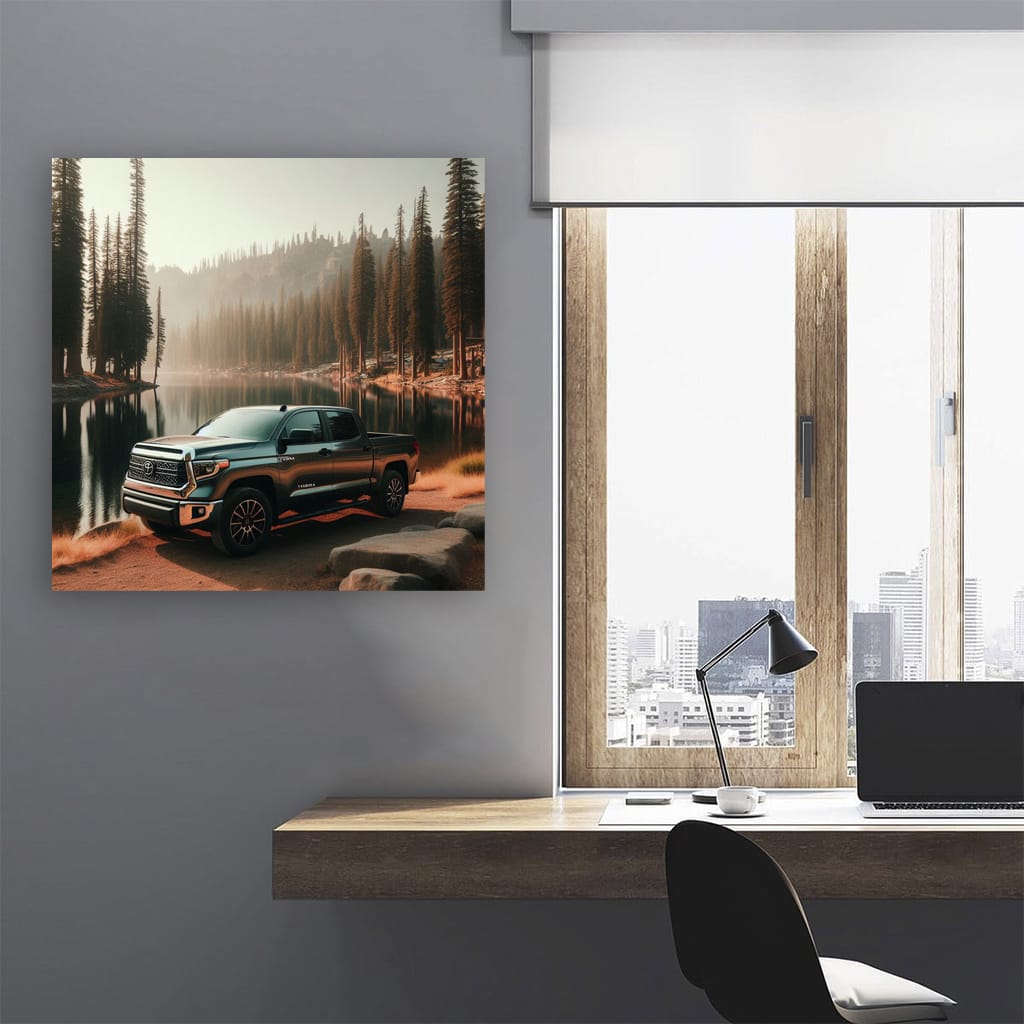 Toyota Tundra by Lake - Adventure Awaits in Every Drive