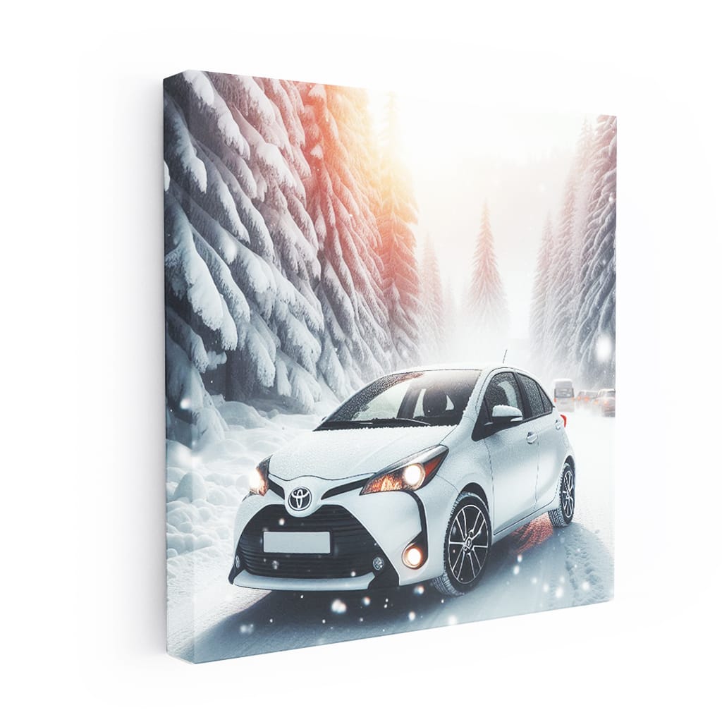 Toyota Yaris Winter Wall Art