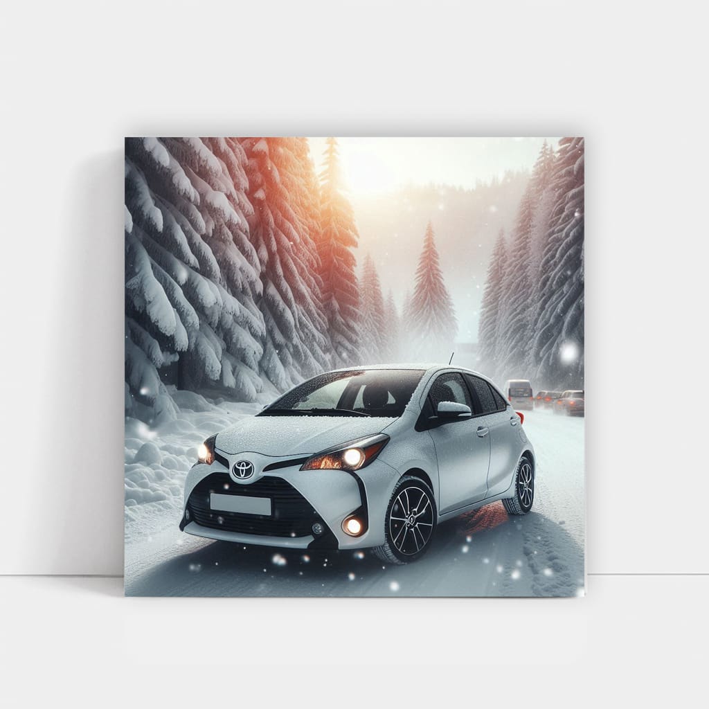 Toyota Yaris Winter Wall Art