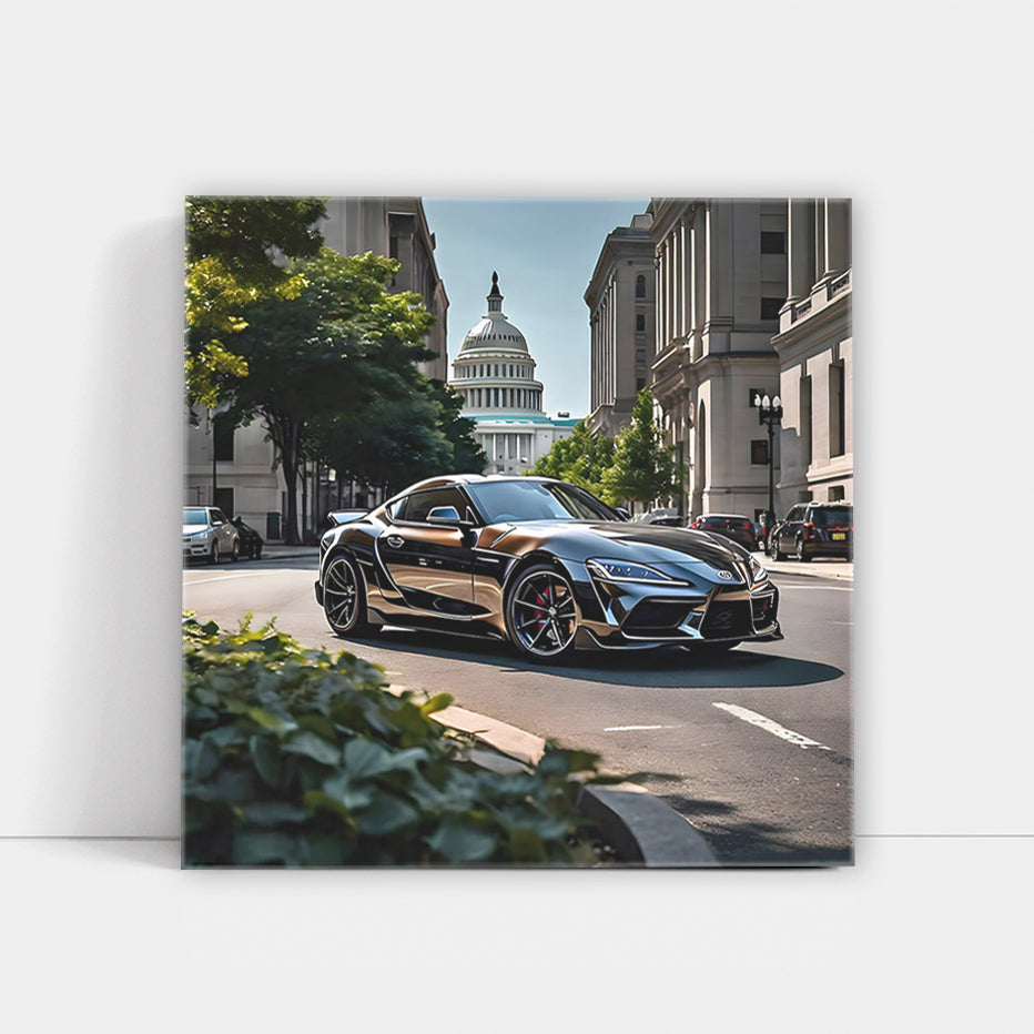 Black Toyota Supra in Washington DC - Sleek and Stylish