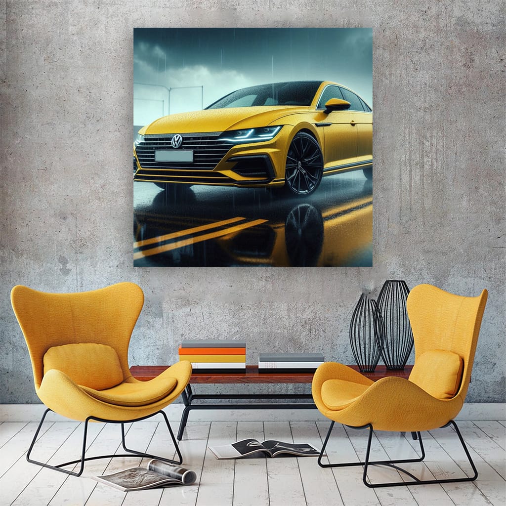 Volkswagen Arteon Rline Rainy Weath Wall Art