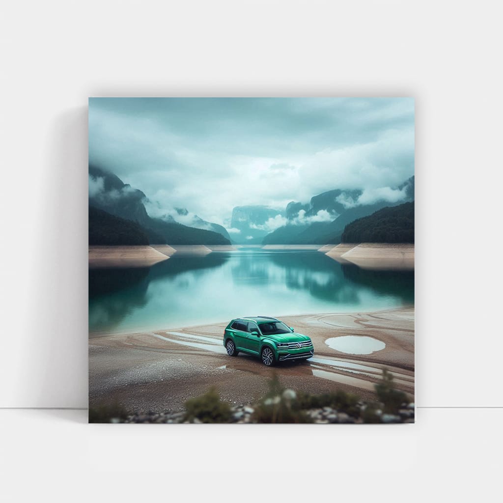 Volkswagen Atlas by Lake - Adventure Awaits