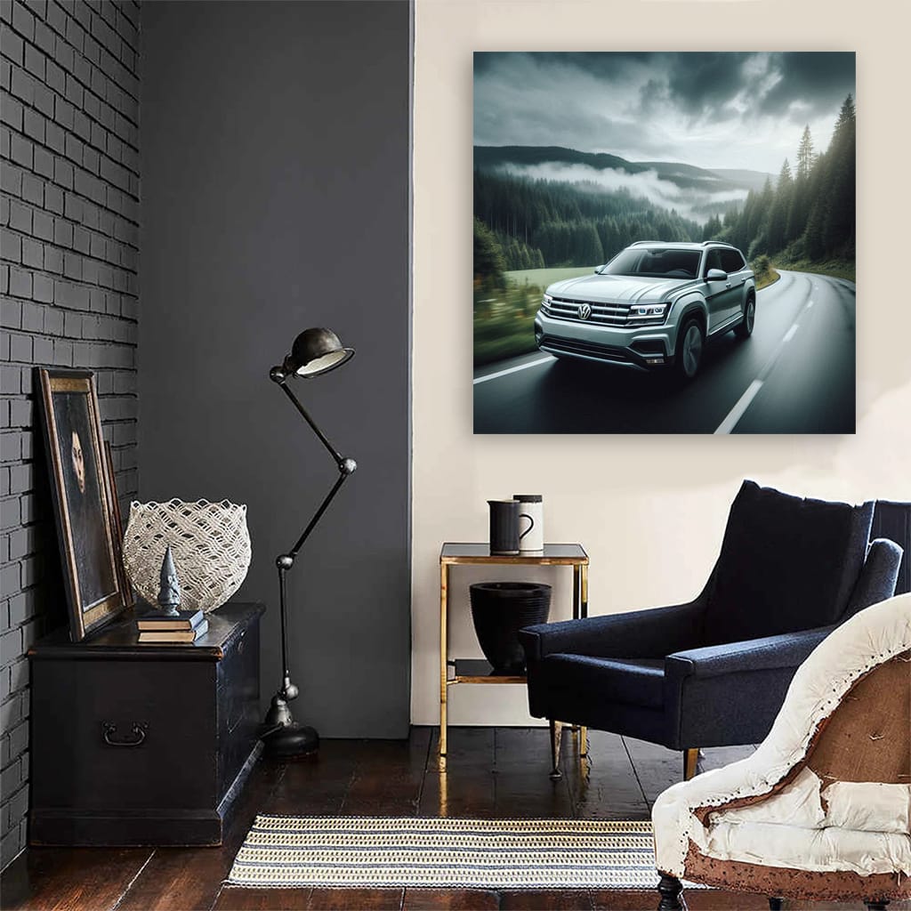 Overcast Weather Volkswagen Atlas - Stylish and Sturdy SUV
