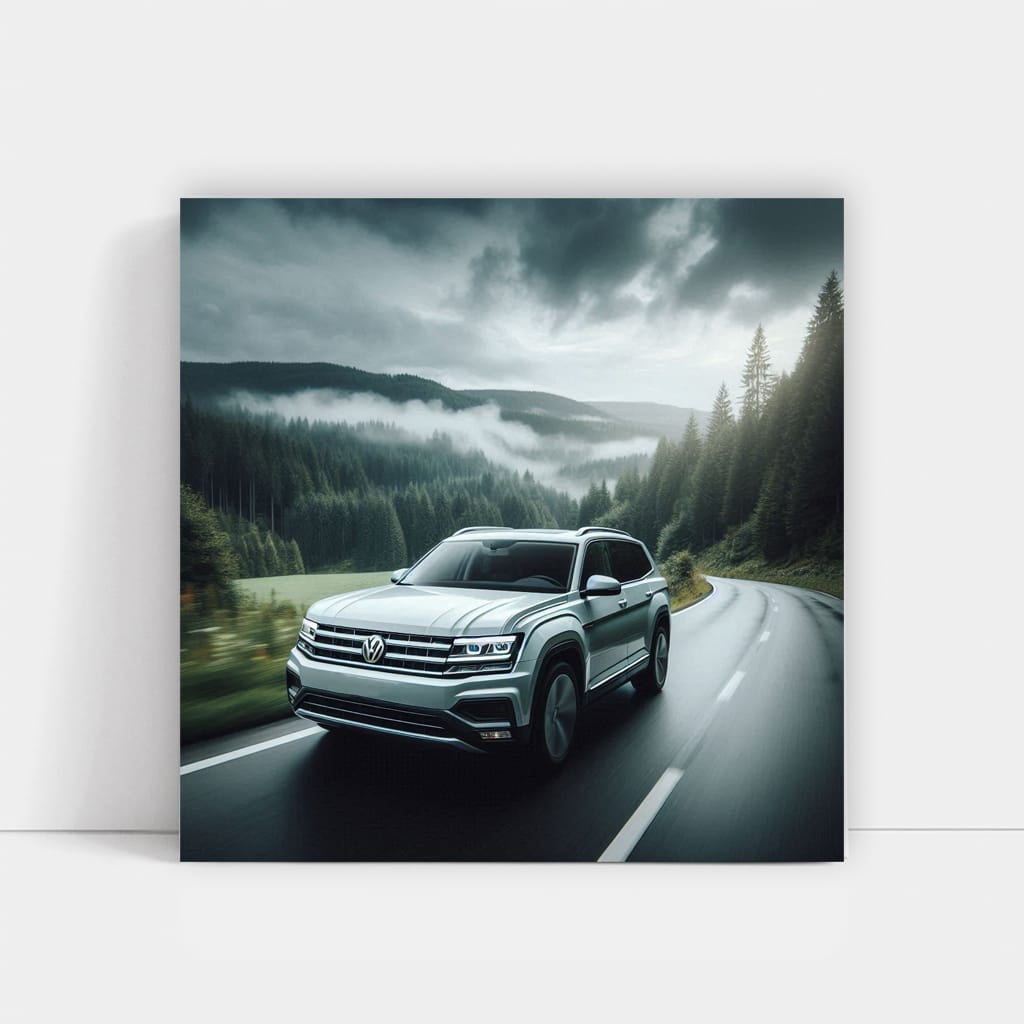 Overcast Weather Volkswagen Atlas - Stylish and Sturdy SUV