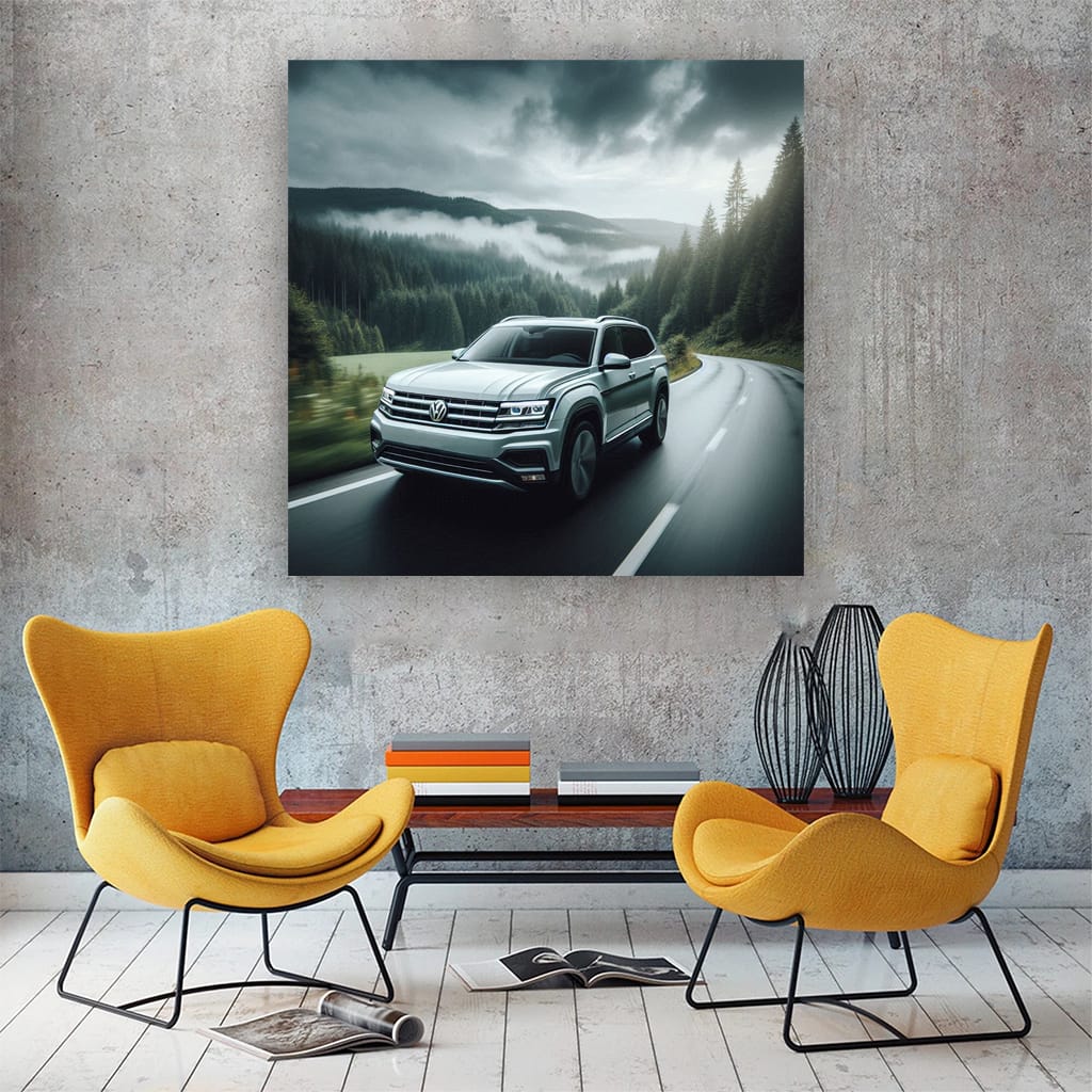 Volkswagen Atlas Overcast Weath Wall Art