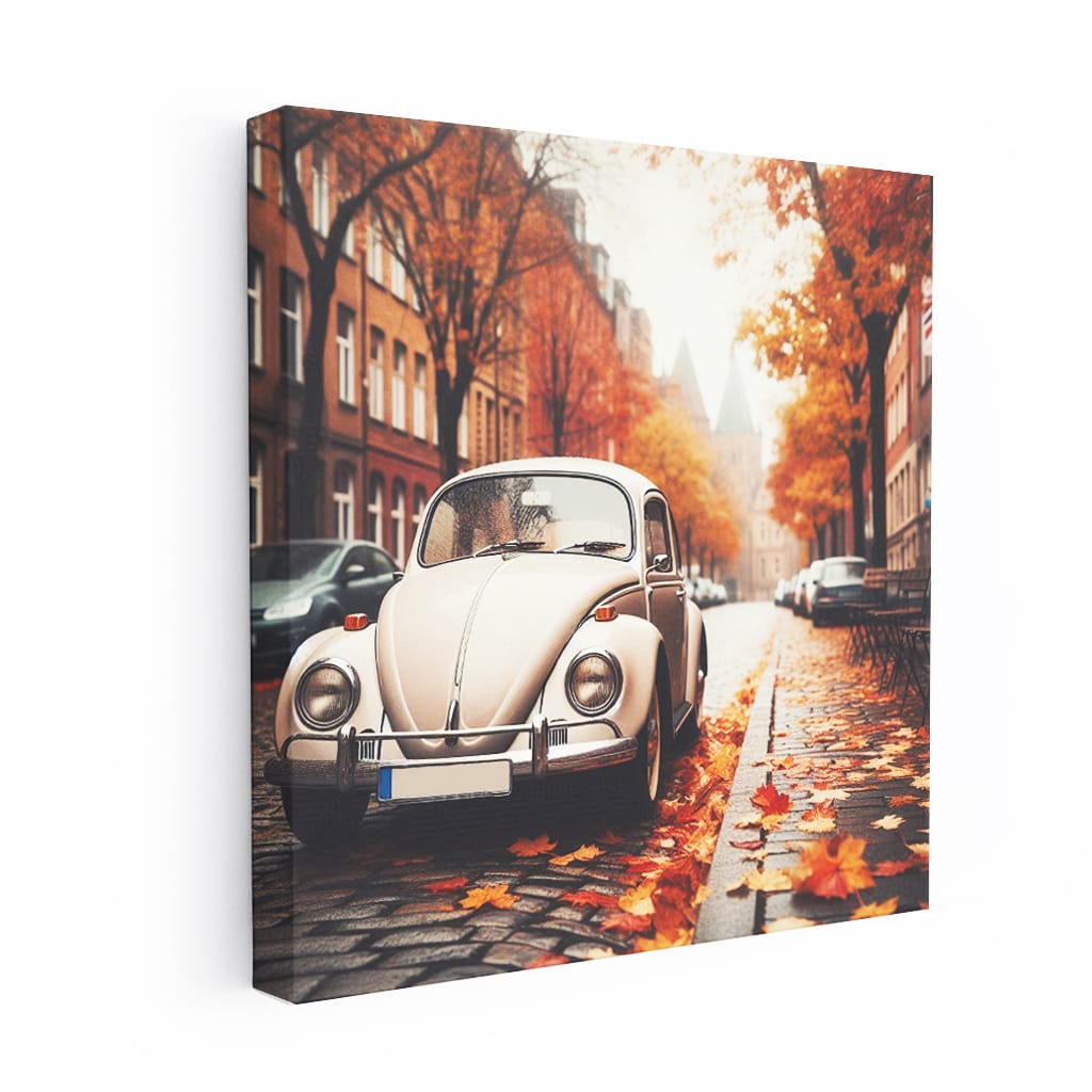 Volkswagen Beetle Overcast Weath Wall Art