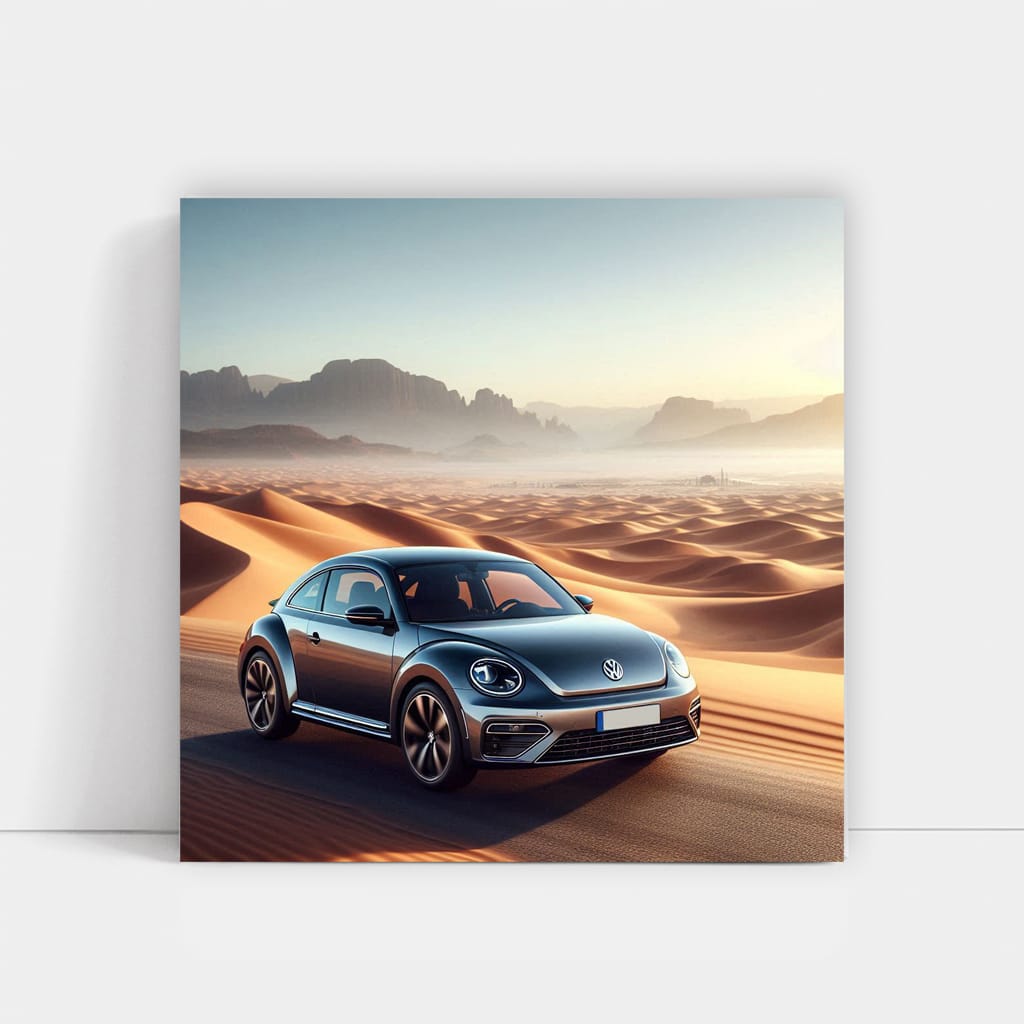 Volkswagen Beetle Rline Desert Wall Art