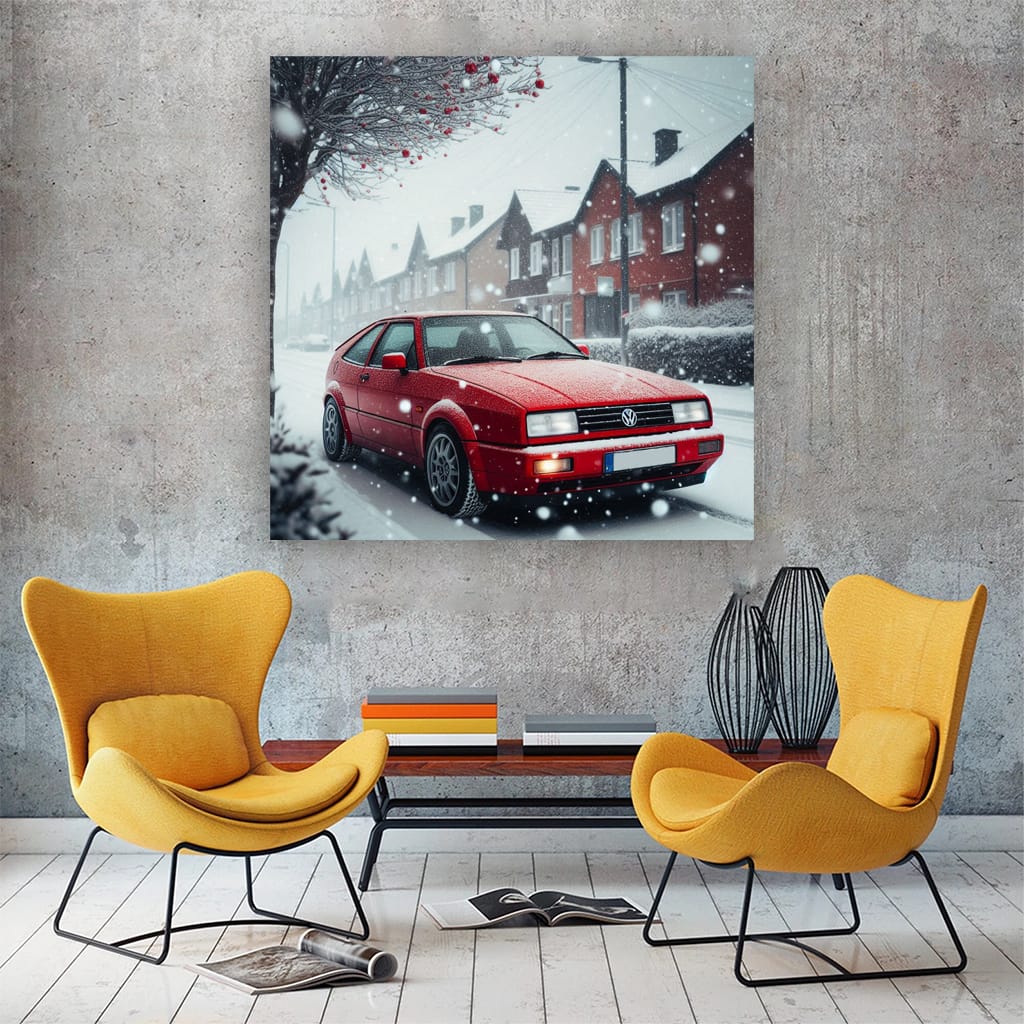 Volkswagen Corrado Snowfa Wall Art