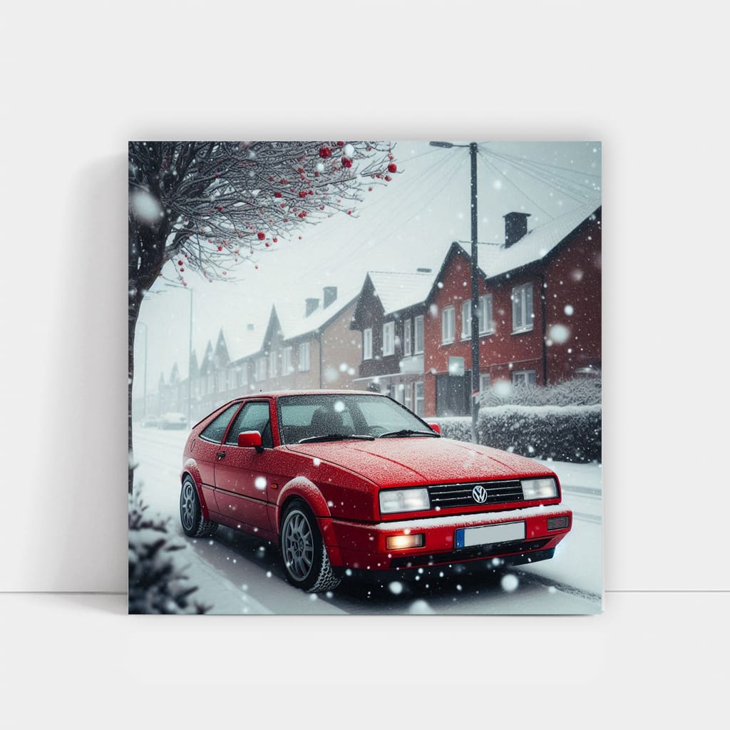 Volkswagen Corrado Snowfa Wall Art