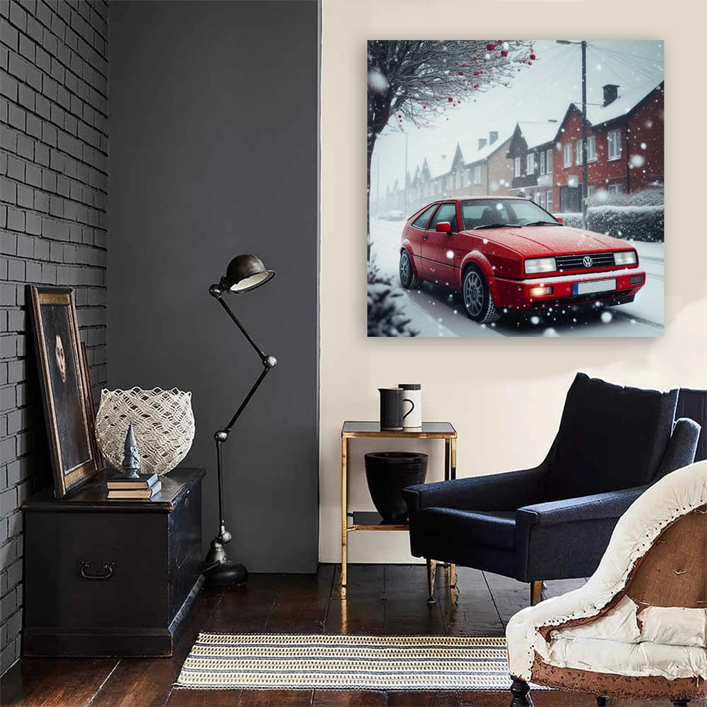 Volkswagen Corrado Snowfa Wall Art