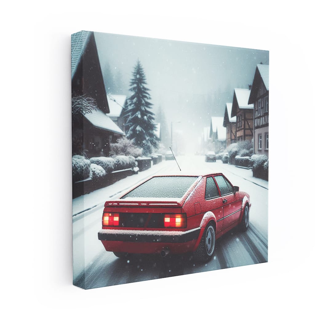 Volkswagen Corrado Snowfall Wall Art