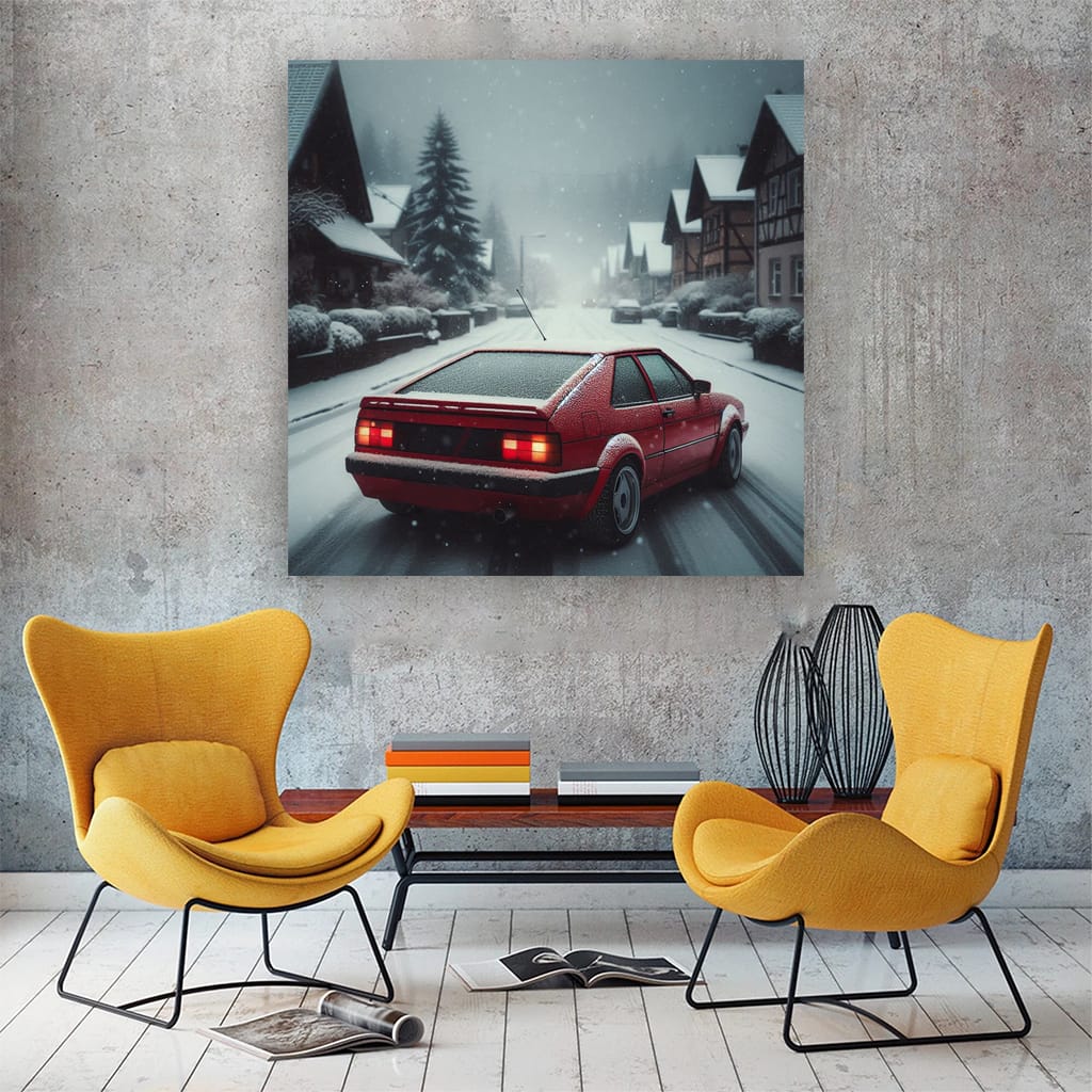 Volkswagen Corrado in Snowfall: Iconic and Sporty Design