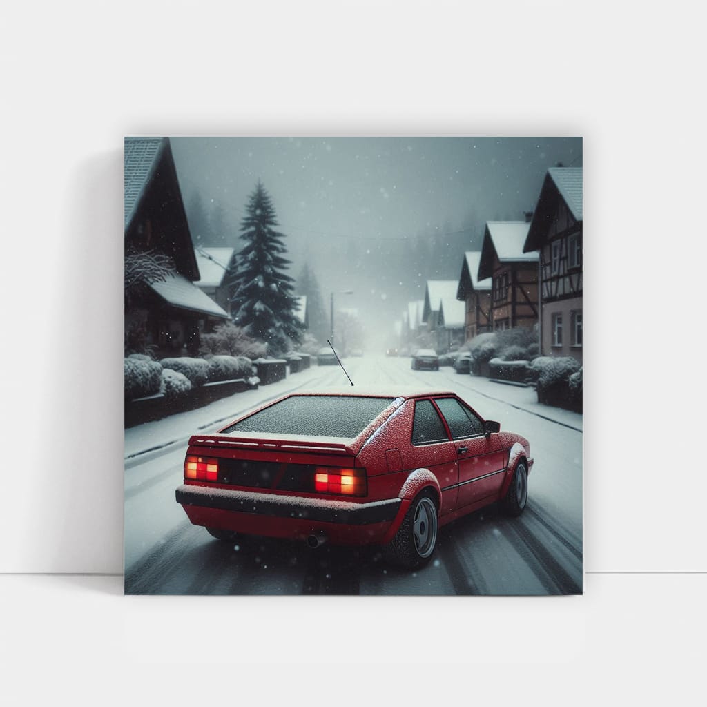 Volkswagen Corrado in Snowfall: Iconic and Sporty Design