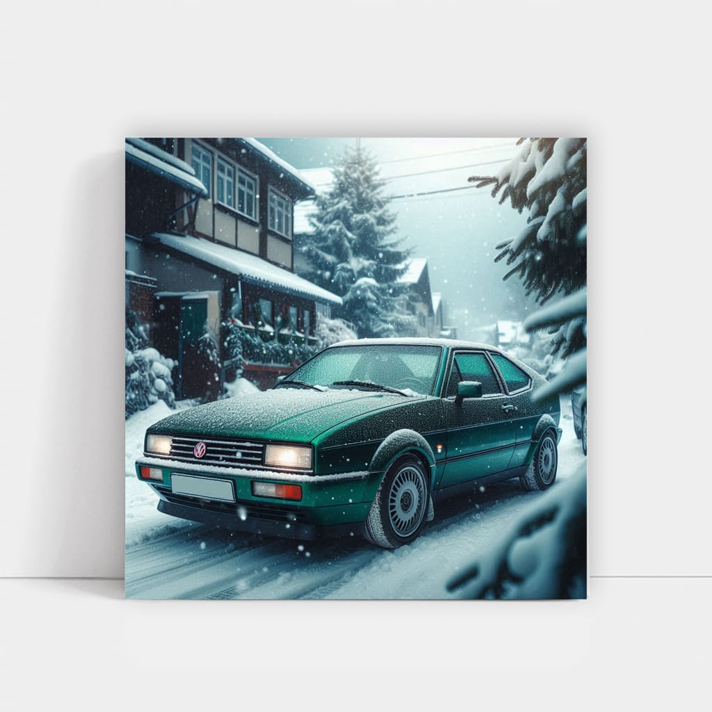 Volkswagen Corrado Winter Scene - Timeless Sporty Elegance