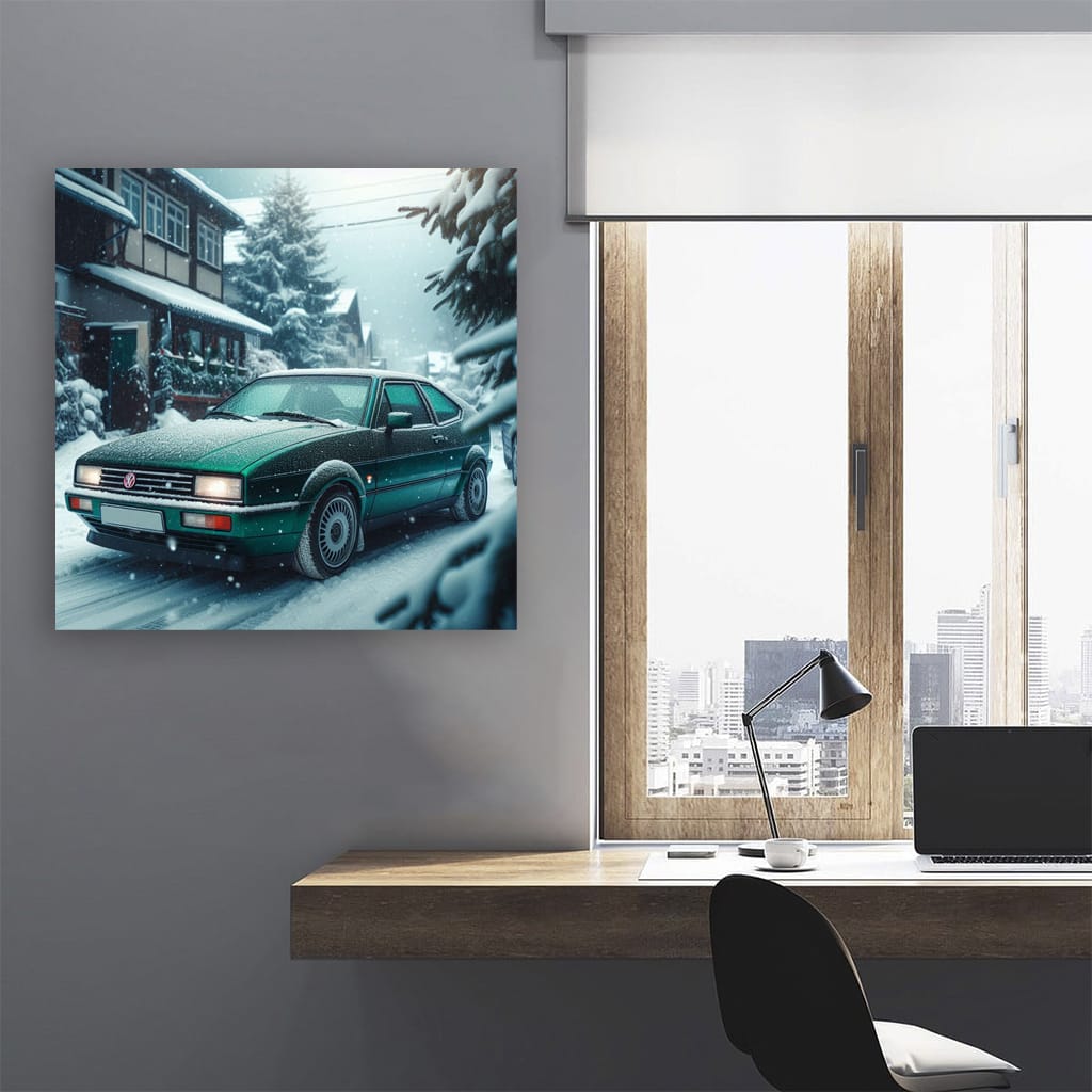 Volkswagen Corrado Winter Scene - Timeless Sporty Elegance