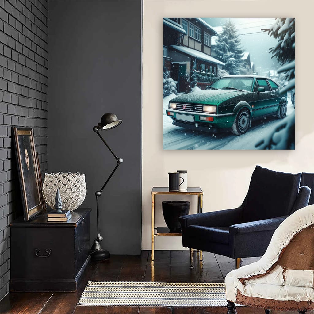 Volkswagen Corrado Winter Scene - Timeless Sporty Elegance