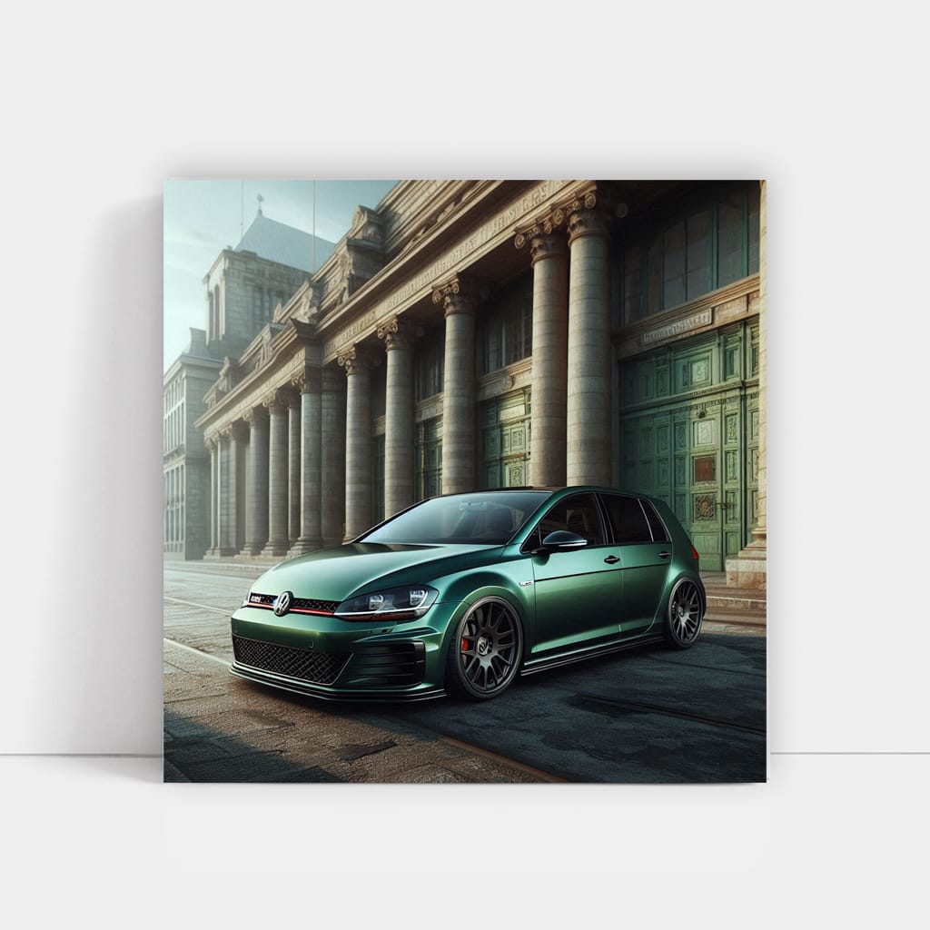 Volkswagen Golf Gti Building Wall Art