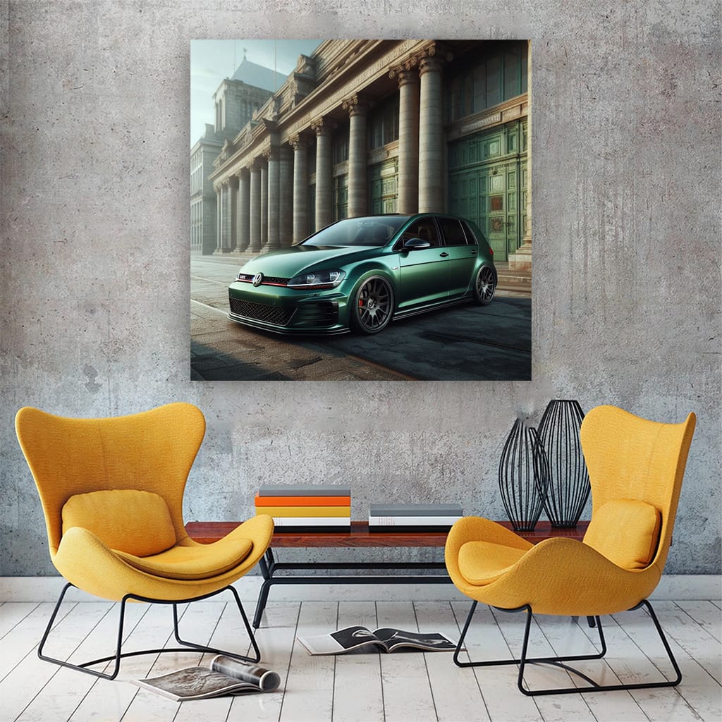 Volkswagen Golf Gti Building Wall Art