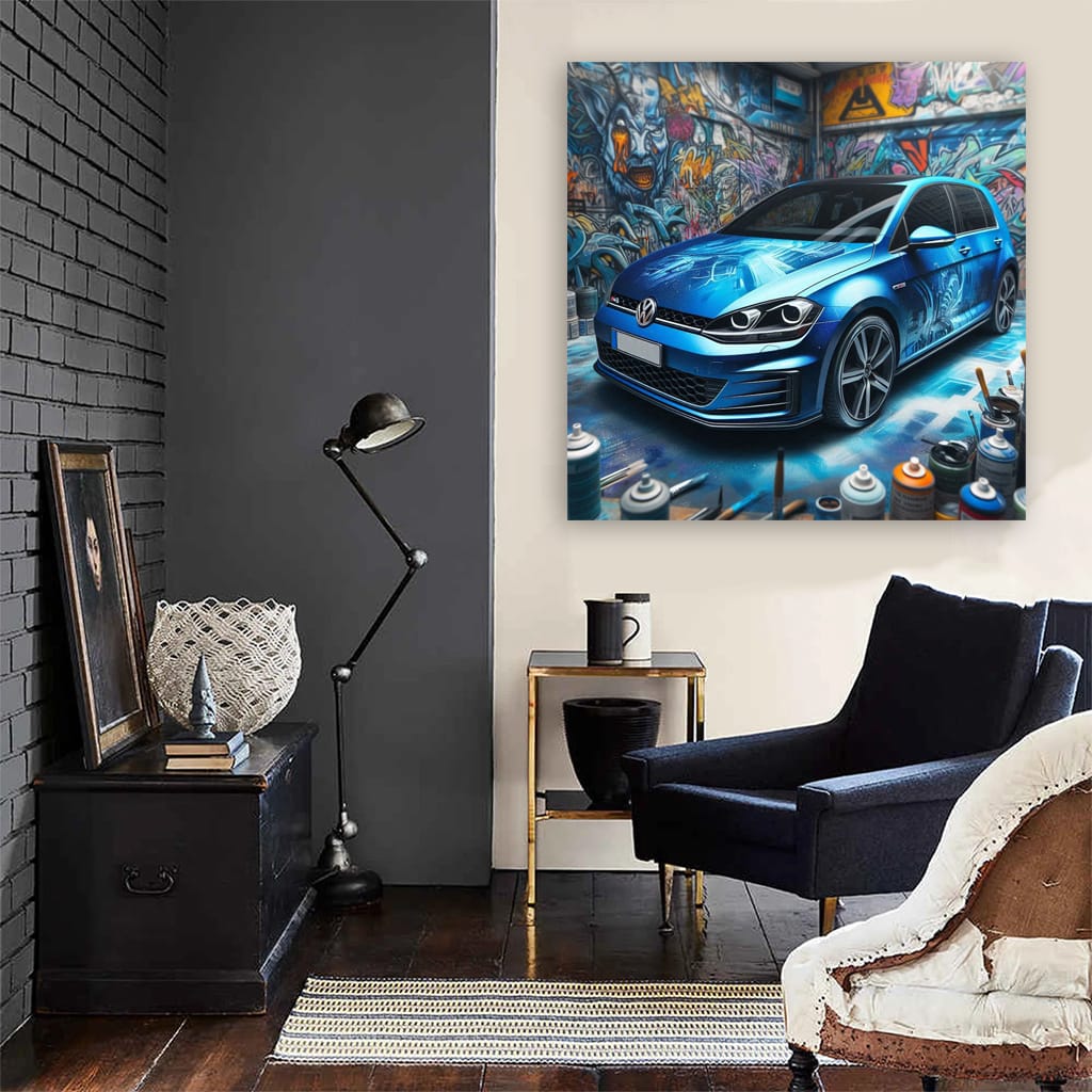 Volkswagen Golf Gti Paint Wall Art