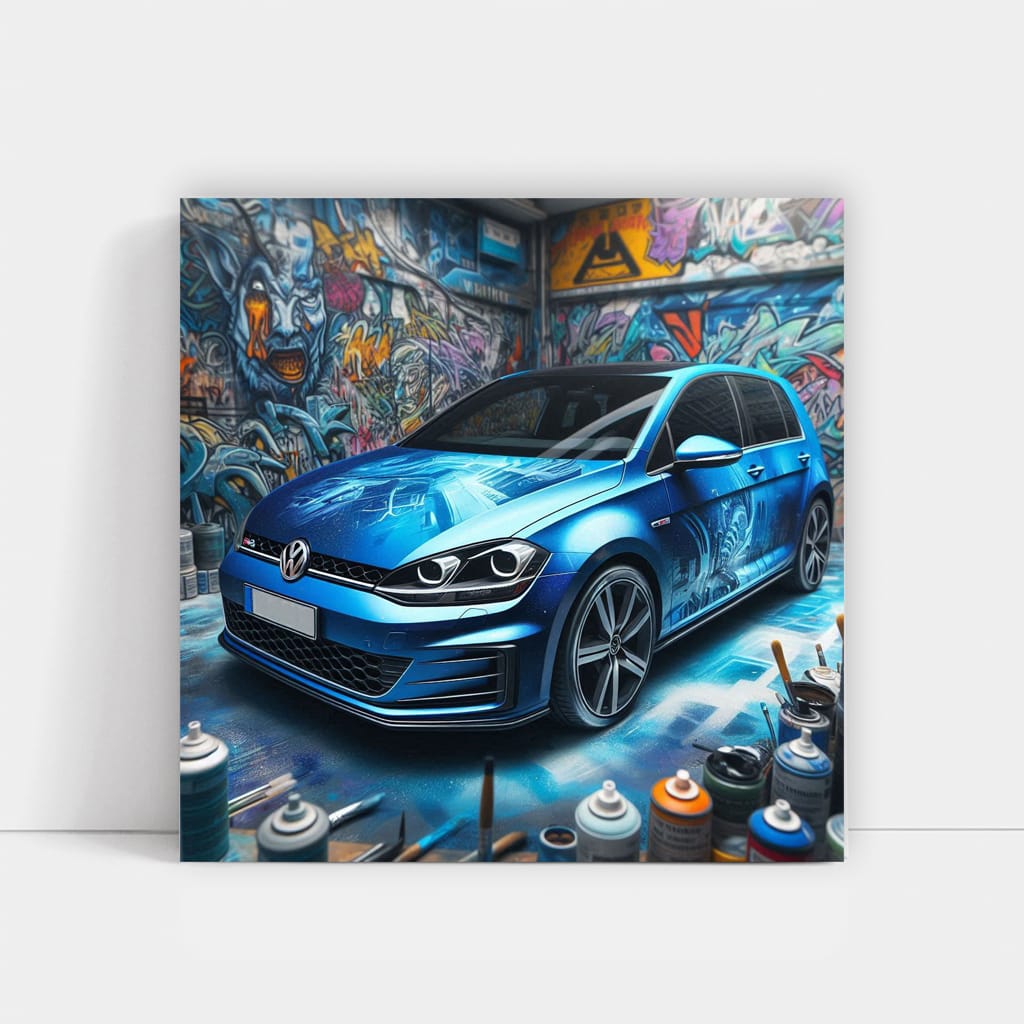 Volkswagen Golf Gti Paint Wall Art