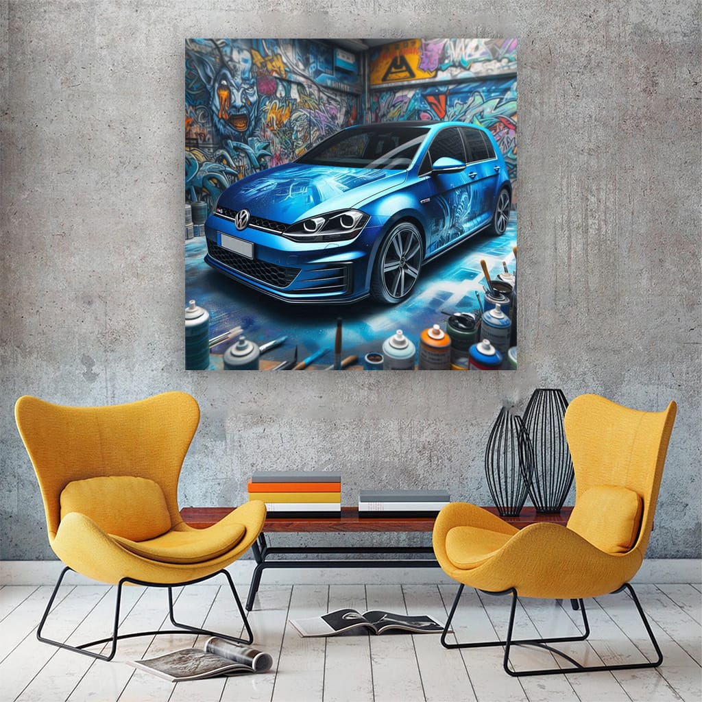 Volkswagen Golf Gti Paint Wall Art