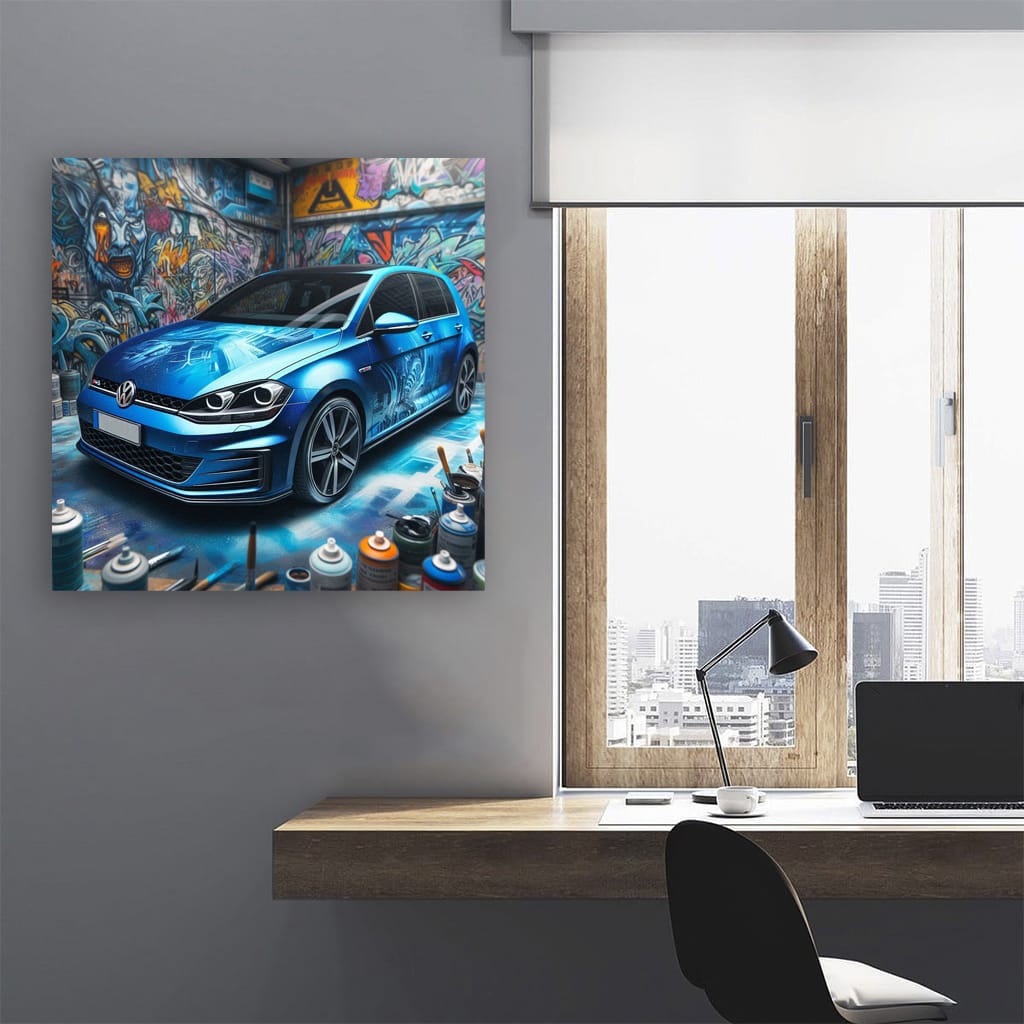 Volkswagen Golf Gti Paint Wall Art