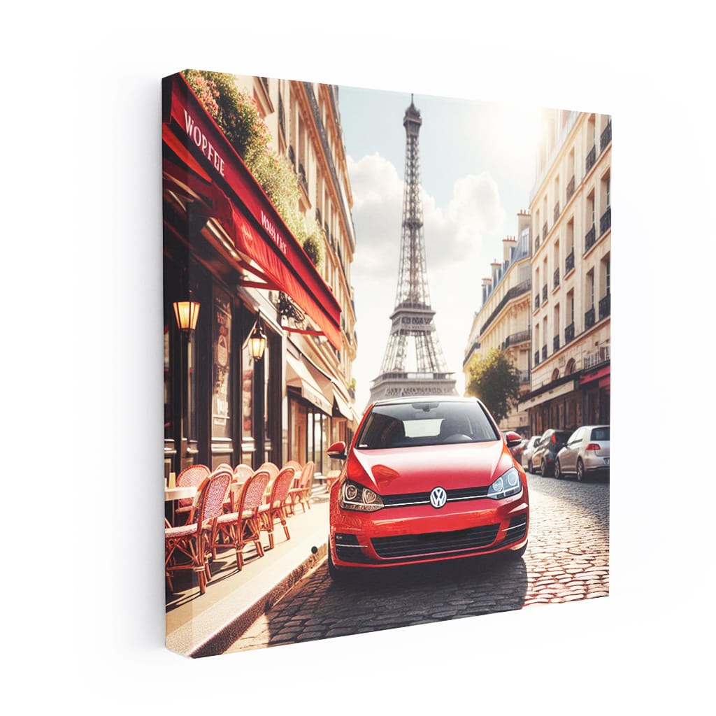 Volkswagen Golf Paris Wall Art